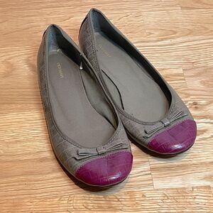 Old Navy Magenta and Grey Flats Size 8